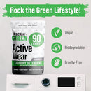 Rockin' Green Laundry Detergent, Plant based, All Natural Laundry Detergent Powder, Vegan and Biodegradable Odor Fighter, Safe for Sensitive Skin (Active Wear 90 Loads - Unscented) by TinyTreasures Baby Boutique
