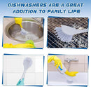 Hsei 30 Pcs Blue Kitchen Scrub Dish Brush Bulk with 11 Inch Handle Cleaning Dish Scrubber with Stiff Bristles Washing Scrub Brushes for Housekeeping for Pots and Pans, Kitchen Sink by CozyNest Decor