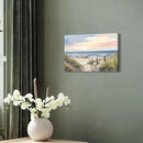 cozy country Ocean Wall Art 16"x11" - Coastal Pictures Beach Canvas Decor - Seashore Artwork Seascape Painting for Bathroom, Bedroom, Sea House by CozyNest Decor