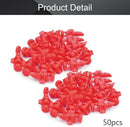 MroMax Micro Sprayer Fan Jet, 360 Degree Plastic Refraction Atomized Dripper Hydroponic Garden Irrigation, Red 50Pcs by GreenHaven Gardens