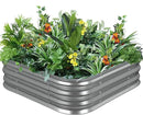 Raised Garden Bed, 3×3×1ft Galvanized Steel Planter Boxes, Heavy Duty Outdoor Raised Garden Bed Planter Kit for Gardening, Rustproof Large Garden Beds for Vegetables, Fruits, Flower Grow by GreenHaven Gardens