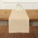 Solino Home Linen Beige Table Runner 60 Inches - 100% Pure Linen Small Table Runner 14 x 60 Inch Ideal for Dresser and Coffee Tables - Fall, Autumn, Thanksgiving - Fete by CozyNest Decor