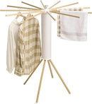 JOOM Four Legs Clothes Drying Rack, Garment Rack Portable and Foldable Space Saving Laundry Drying Rack - Drying Rack Floor Folding Balcony Bedroom Solid Invisible Household by CozyNest Decor