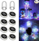 8 Pack Solar Outdoor Fairy Star Firefly Jar Lids Lights,Solar Fairy String Lids Lights（No Jars）,Waterproof Lantern Mason String Solar Lights with Hangers for Regular Mouth Jars by CozyNest Decor