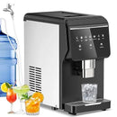 Nugget Ice Maker Countertop, 50LBS/Day with 5LBS Storage Bin, Water Dispenser Countertop Ice Maker Machine Stainless Steel, Soft Chewable Pellet Ice Machine for Home Bar Kitchen Office, Self-Cleaning by CozyNest Decor