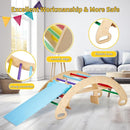 9-in-1 Climbing Triangle Set with Detachable Wooden Climbing Arch for Rocking Horse and Climbing, Indoor Triangle Jungle Playground Gym for Toddlers by TinyTreasures Baby Boutique