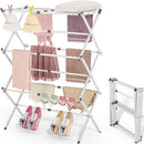 APEXCHASER Clothes Drying Rack, 3-Tier Laundry Drying Rack for Clothes, Expandable Metal Clothing Dryer, Collapsible Towel Rack, Air Drying Rack, White by TinyTreasures Baby Boutique
