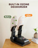 FORLIM [Upgraded Temperature Control] Boot Dryer for Work Boots - Shoe Dryer with 24-Hour Delay Timer, Portable Glove Dryer & Boot Warmer, Automatic Shut-Off Timer, Folding Design, Smart Panel, Black by CozyNest Decor