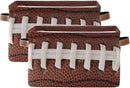 Storage Basket Bin American Football Cool Organizer Basket Collapsible Shelf Basket Cube with handle for Nursery Bedroom Bathroom, one sizex1 by TinyTreasures Baby Boutique