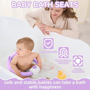 Baby Bath Seat for Babies 6 Months & up, Non-Slip Toddler Bath Seats for Babies Sitting Up, Safe Infant & Newborn Bathtub Chair with 4 Suction Cups & Soft Cushion for Shower,Lavender by TinyTreasures Baby Boutique