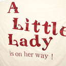 A Little Lady Is On Her Way Decal - Ladybug Party Decorations Supplies Wall Stickers, Girls Birthday/Baby Shower Party Decor Wall Decals, Balloon Arch Backdrop Decoration Ladybug Sign Stickers by TinyTreasures Baby Boutique
