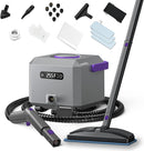 Steam Cleaner: Fast 50-Sec Heat-Up-21-Piece Kit-0.6Gal (2.2L) Tank Refill Anytime-No Cooling-Detachable Hose Multi Steamer Mop for Home Car Bed Furniture Tile Grout Floor Kitchen Cleaning Grey by TinyTreasures Baby Boutique