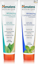 Himalaya Botanique Whitening Complete Care Toothpaste, Mint and Peppermint Flavors - Whitening Toothpaste Without Fluoride for Brighter Teeth & Fresh Breath - Vegan, Gluten Free, 5.29 oz (Pack of 2) by CozyNest Decor