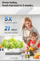 inBloom 12 Pods Hydroponics Growing System Indoor Garden with LED Grow Light and Pod Kit, Plants Germination Kit with 4.2L Water Pump Accelerate, Height Adjustable, Gardening Gifts for Women, White by GreenHaven Gardens