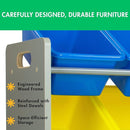 Humble Crew Kids Toy Storage Organizer with 12 Plastic Bins, Grey/Blue/Green/Yellow – Removable Bins for Playroom, Bedroom, Toddler Furniture for Boys and Girls Ages by TinyTreasures Baby Boutique
