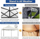 COBIZI 10x10 Heavy Duty Pop up Canopy Tent with 4 Removable Sidewalls, Ez Pop up Canopy with Portable Bag, Commercial Gazebo Waterproof Sunshade for All Weather Party Camp Stall Patio by GreenHaven Gardens