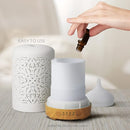 Earnest Living Essential Oil Diffuser Gift Set White Ceramic Diffuser 100 ml & Essential Oil Set Timers Night Lights Auto Off Function Home Office Humidifier Aromatherapy Diffusers for Essential Oils by TinyTreasures Baby Boutique