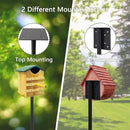 Bird Feeder Pole Kit 110 Inch,Bird House Pole for Outdoors Heavy Duty,5 Base Prongs Adjustable Birds Feeder Stand for House