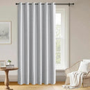 Blackout Curtains Customsize 1 Panel, 100% Blackout Textured Thermal Curtains, Grommet Privacy Light Blocking Drapes for Living Room Bedroom Luxury Decor(Customsize, White) by CozyNest Decor