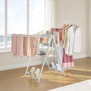 APEXCHASER Drying Rack Clothing, Clothes Drying Rack Foldable, Metal Laundry Drying Rack Collapsible for Sweater Towel Indoor Outdoor, Gullwing Clothes Rack Drying with Height Adjustable Rails, White by TinyTreasures Baby Boutique