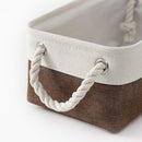 Small Storage Baskets for Shelves,Fabric Storage Baskets for Closet,Rectangular Collapsible Baskets for organizing Clothes,Books,Gifts by TinyTreasures Baby Boutique