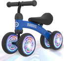 Baby Balance Bike Toys for 12-36 Months Kids Toy Boy and Girls Gifts Toddler Best First Birthday Gift Children Walker No Pedal Infant 4 Wheels Bicycle (Colorful, Blue-Light) by TinyTreasures Baby Boutique