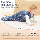 Yoofoss Baby Sleep Sack 18-24 Months, TOG 2.5 Baby Wearable Blanket with 2-Way Zipper, 100% Organic Cotton Fabric Winter Newborn Sleeping Sack, Warm Soft Comfy by TinyTreasures Baby Boutique