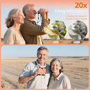 Compact Binoculars for Adults High Powered - OPAITA 20x32 Small Binoculars for Adults Kids with Low Light Vision for Hunting Cruise Ship Travel Concert Hiking Orange by TinyTreasures Baby Boutique