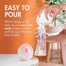 Boon Trove Silicone Manual Breast Pump Set - Hands Free Breast Milk Collector - Includes Polyester Travel Pouch - Breastfeeding Essentials - 2 Count by TinyTreasures Baby Boutique