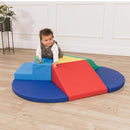 Factory Direct Partners 13800-AS SoftScape Toddler Playtime Junction 360 Climber Plus Side Pads, Indoor Active Play Structure for Toddlers and Kids; Safe Soft Foam (7-Piece) - Assorted by TinyTreasures Baby Boutique