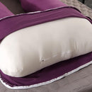 Amagoing 55 inches Pregnancy Pillows for Sleeping, U Shaped Maternity Full Body Pillow for Pregnant Women with Hip, Leg, Back, Belly Support, Washable Velvet Cover Included (Dark Purple) by TinyTreasures Baby Boutique