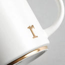 COLLECTIVE HOME - Monogram Ceramic Mugs, 15 oz Golden Initial Coffee Cups, Elegant Alphabet Tea Mugs, Elegant Personalized Mug with Gift Box, Luxurious Cups for Office and Home (r) by CozyNest Decor