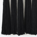 Macrame Wall Hanging Black Sphericity Cotton Tassels Textile Hanging Geometric Yarn Wall Art for Bedroom Living Room Decor 15.7" W x 39" L by CozyNest Decor