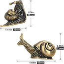 2pcs Snail decor Outdoor pond Garden snail figurine Brass Snail With feng shui decorative effect The meaning of the snail walk slowly and have a safe journey，Suitable for computer desk decoration by GreenHaven Gardens