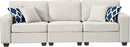 L Lengend Vansen Modular Sectional Sofa U Shaped Couch with Ottoman Modern Reversible Corner Sectional Couch for Living Room (Cream, 2+3 with Ottoman) by CozyNest Decor