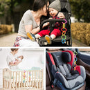 Link-to-Go Connecting Rings Toy Hanging Stroller Car Seat Crib Playmat Attach Toys Infant Newborn Boy Girl Clip On Early Education Learning Travel Accessory Set by TinyTreasures Baby Boutique