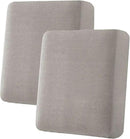 H.VERSAILTEX Super Stretch Individual Seat Cushion Covers Sofa Covers Couch Cushion Covers Slipcover Sets Thick Jacquard Textured Twill Fabric (2 Piece Medium Sofa Cushion Covers, Taupe) by CozyNest Decor