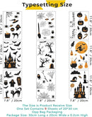 84 PCS Window Clings - Halloween Wall Stickers for Living Room, Pumpkins, Castles, Bats, Cats, Vampire, Witch Stickers, Household Decorative Murals, Party Supplies by CozyNest Decor