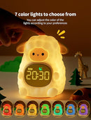 MASHI Sheep Alarm Clock, Toddler Sleep Training Clock with Sun & Moon, Sleep Sound Machine, Night Lights, Alarm Clock for Kids, Gift Ideas for Kids Child by TinyTreasures Baby Boutique