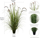 Artificial Plant 5ft(2pack) Tall Artificial Grass Plant,Faux Plants Indoor Home Decorative Artificial Plants & Flowers in Pot Fake Plant, House Plant Indoor by GreenHaven Gardens