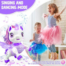 Unicorn Toys for Girls Age 4-6: Robot Pets for Kid Remote Control Robot Toy for Ages 5-7 Smart Robots Girl Toy 4-5 Robot Toy for Kid 8-12 Birthday Gifts for 3 4 5 6 7 8 Year Old Girl, Purple by TinyTreasures Baby Boutique