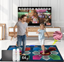 Music Double Dance Mat for Kids and Adults,64G Memory Card,Fitness Dance Games with MV/3D/Cartoon Dance Mode,81pcs MV 885pcs Songs and 1000pcs Games for HDMI TV Fun Senior Flannel Materia by TinyTreasures Baby Boutique