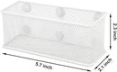 EASEPRES Magnetic Pencil Holder Set of 6 - Wire Mesh Storage Baskets Organizer with Strong Magnets - Perfect for Whiteboard, Refrigerator and Locker Accessories, White by CozyNest Decor