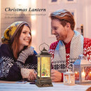 House & Garden Decoration,Christmas Lantern with 8 Pieces of Music,Sparkling Crystal Keep Circling Around The Snowman Families Music Box as a (Christmas Tree) by CozyNest Decor