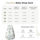 Yoofoss Baby Sleep Sack 12-18 Months, TOG 2.5 Baby Wearable Blanket with 2-Way Zipper, 100% Organic Cotton Fabric Winter Newborn Sleeping Sack, Warm Soft Comfy by TinyTreasures Baby Boutique
