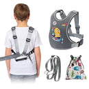 2025 New Safety Harness for Autism and Special Needs Child (3-6 yrs), Anti-Elopement Vest Harness with Light Reflector and Grab Handle for Active, Autistic ADHD Kids,Adjustable Tether Leash with Pouch by TinyTreasures Baby Boutique