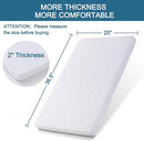 Baby Bassinet Mattress Pad, 36.5" x 25" x 2" Dual Sided Gel Memory Foam Mattress with Removable Soft Cover Fit for Dream On Me Nest/Zodiak/Zoom Portable, Pamo Babe Deluxe and Baby Trend Playard by TinyTreasures Baby Boutique