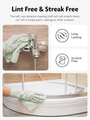 Fantasticlean Microfiber Cleaning Cloth Roll -75 Pack, Tear Away Microfiber Towels, 12" x 12", Reusable, Washable, Scratch Free, Ultra Absorbent Dish Rags for Car, Home, Garage or Shop (Moss Green) by CozyNest Decor