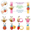 Bloobloomax Baby Rattles Toys for 0-12 Month, Infant Girl Boy Toys for Babies 3-6 Months, Newborn Hand & Foot Toys for 0 to 9 Months, Baby Shower Gifts Set with Wrist Rattle Socks by TinyTreasures Baby Boutique
