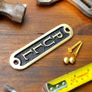 PULL Brass Door Sign. Traditional Style Home Décor Wall Plaque Handmade By The Metal Foundry UK. by CozyNest Decor